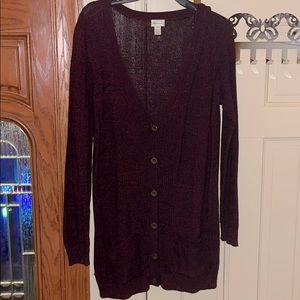 Dynamite Burgundy Cardigan